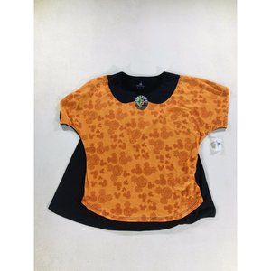 Disneyland Resorts Mickey Mouse Holloween costume shirt with cape medium